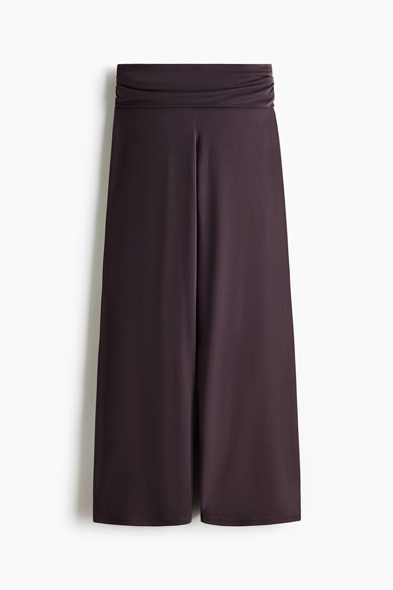 Foldover-waist sports trousers