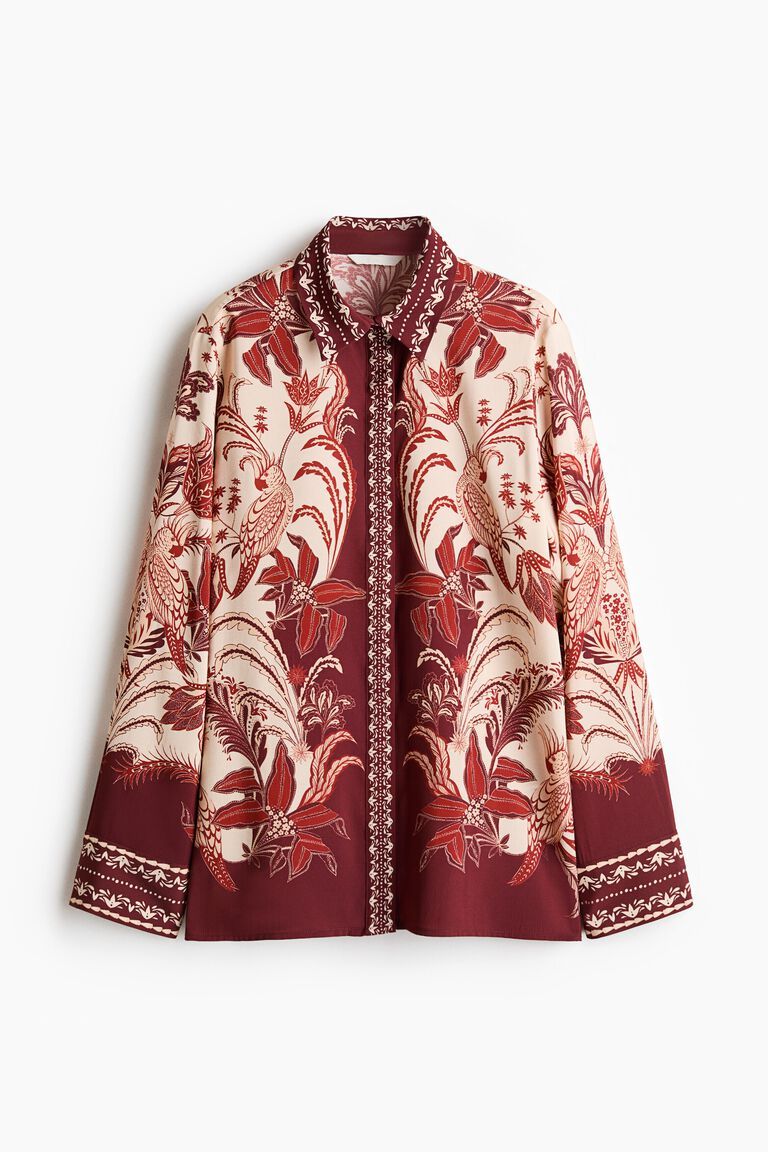 Oversized printed shirt