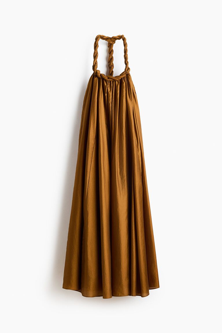 Braid-detail dress