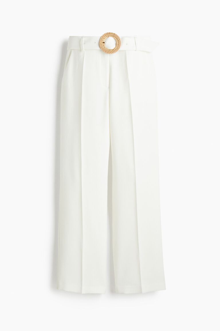 Wide tailored trousers