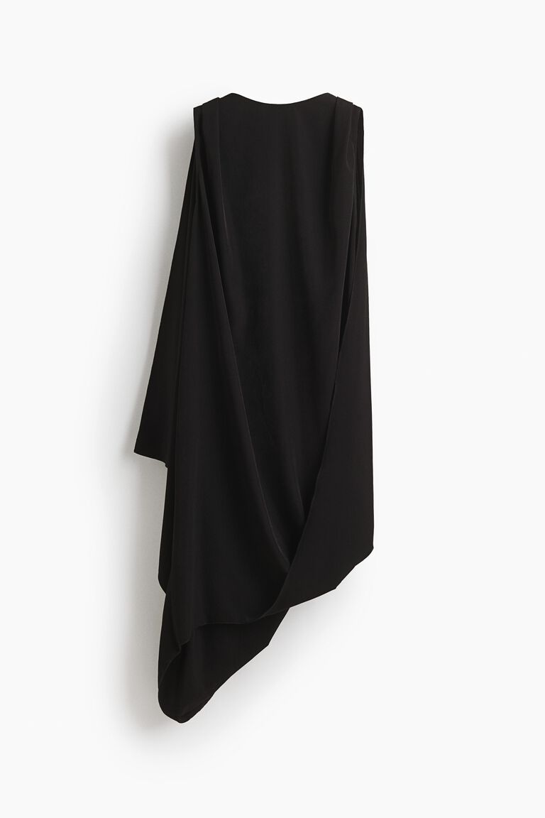Draped midi dress