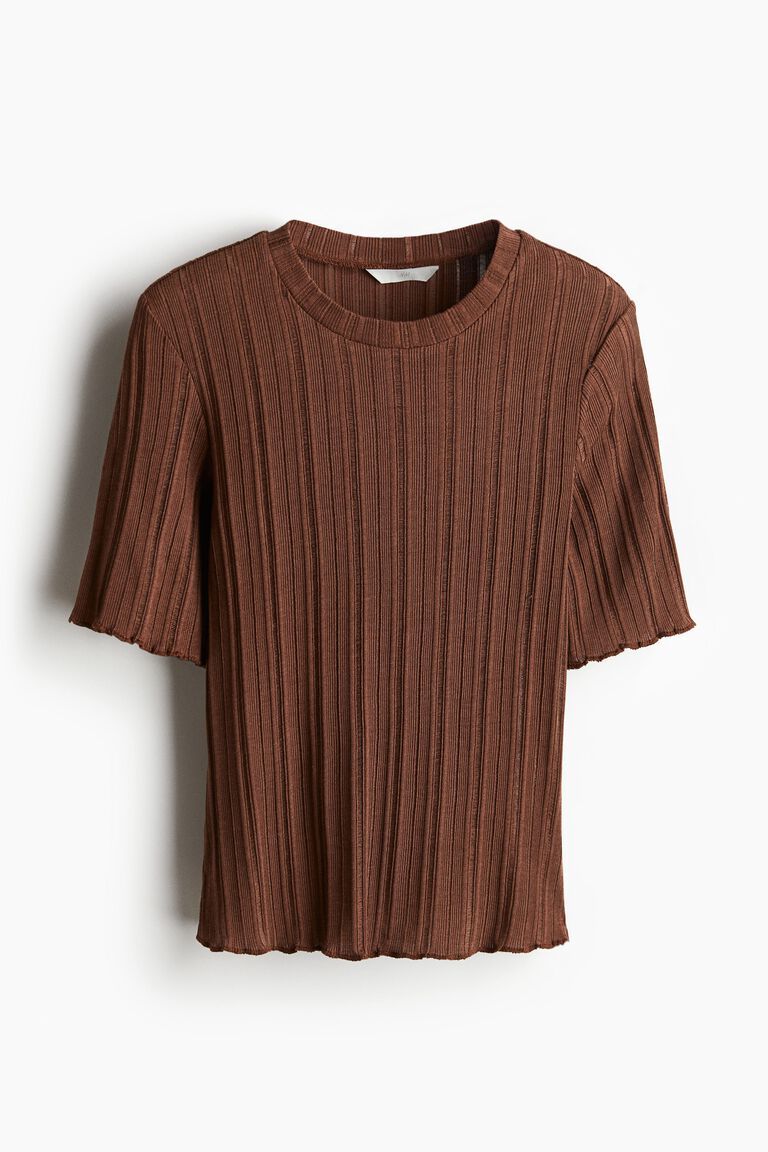 Rib-knit top