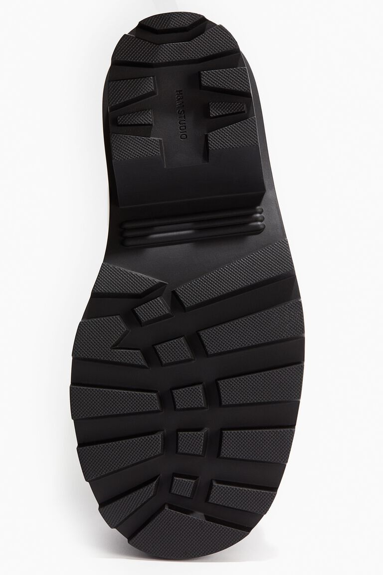 Chunky leather boots
