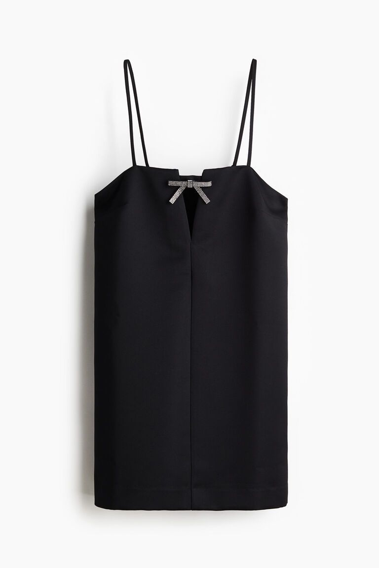 Bow-detail strappy dress