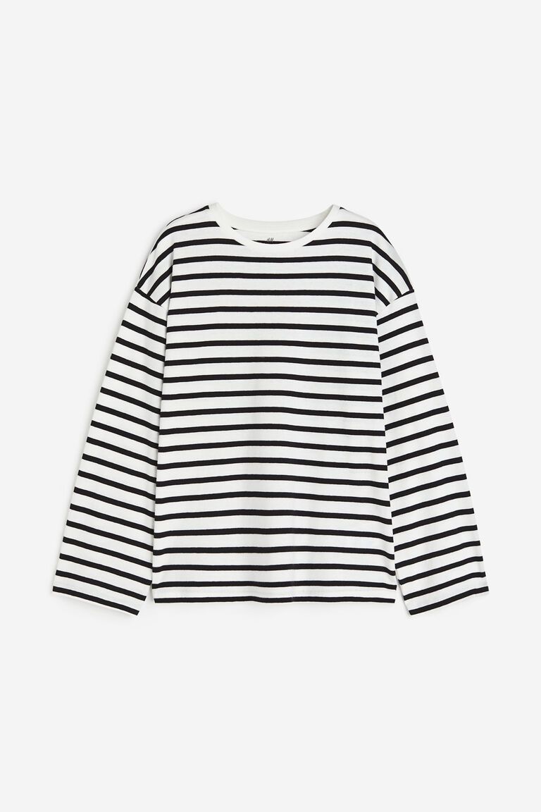 Long-sleeved cotton top