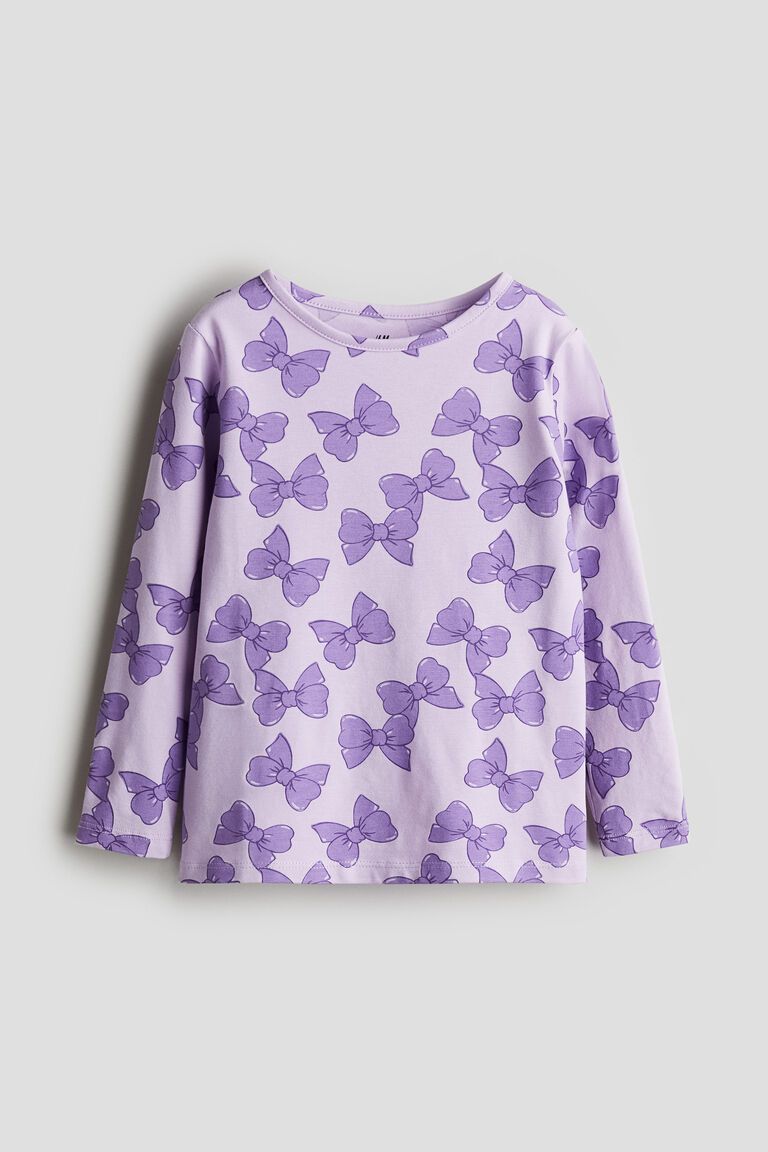 Printed jersey top