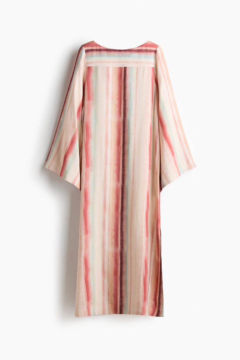 Viscose-blend kaftan dress