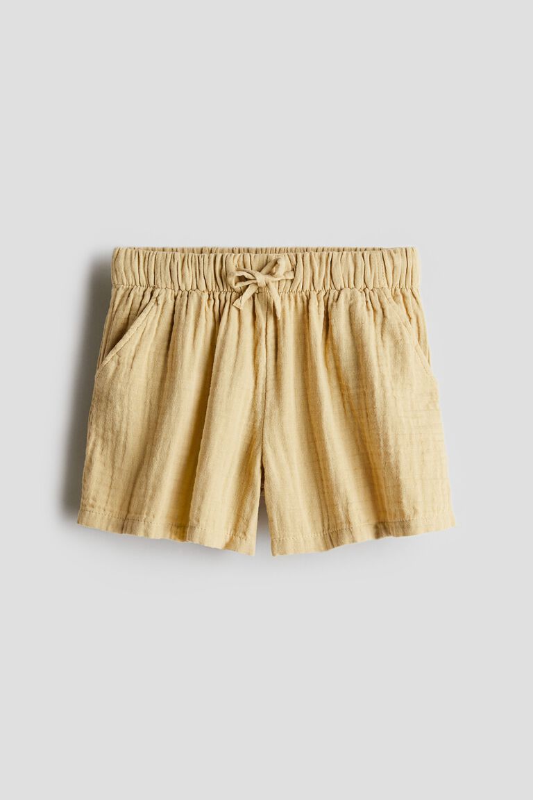 Cotton muslin shorts