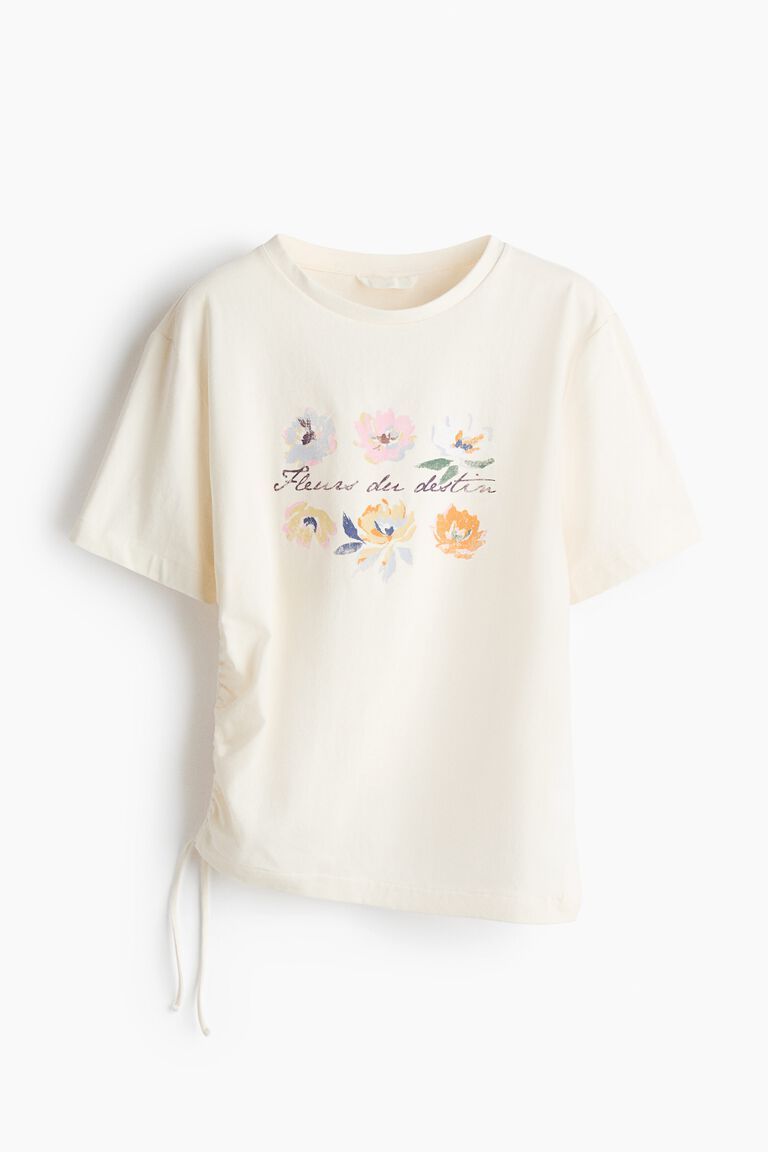 Drawstring-detail T-shirt