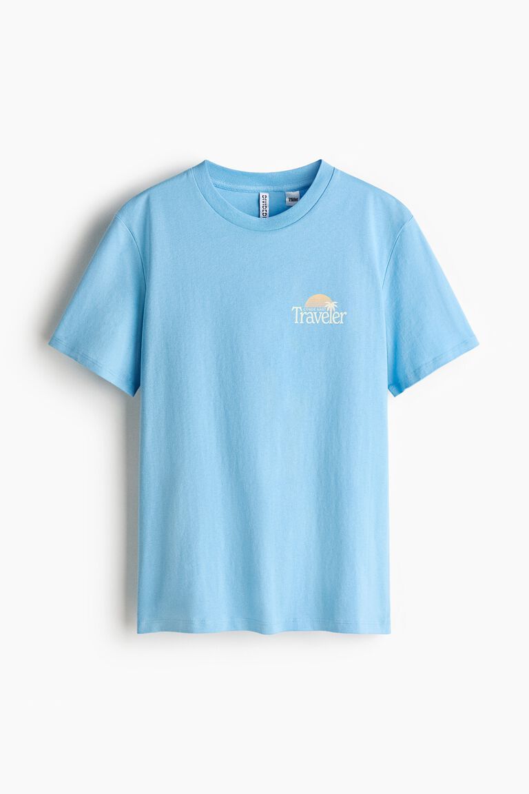 Printed cotton T-shirt