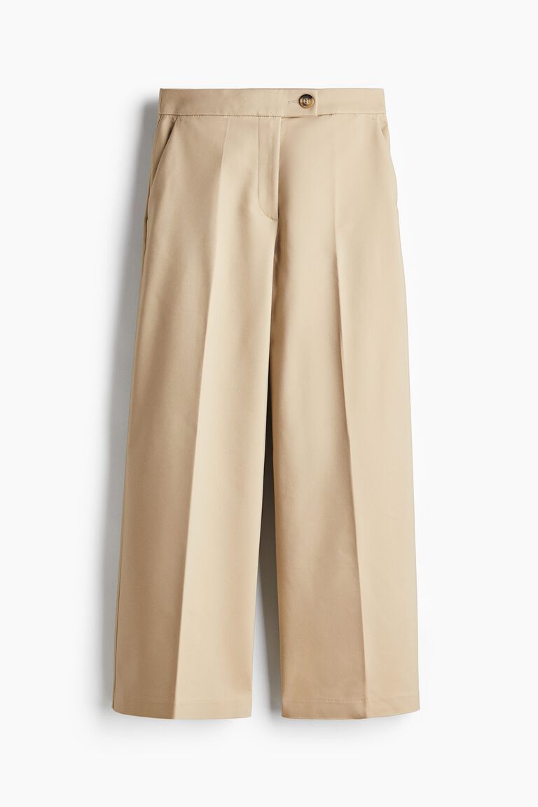 Wide tailored trousers
