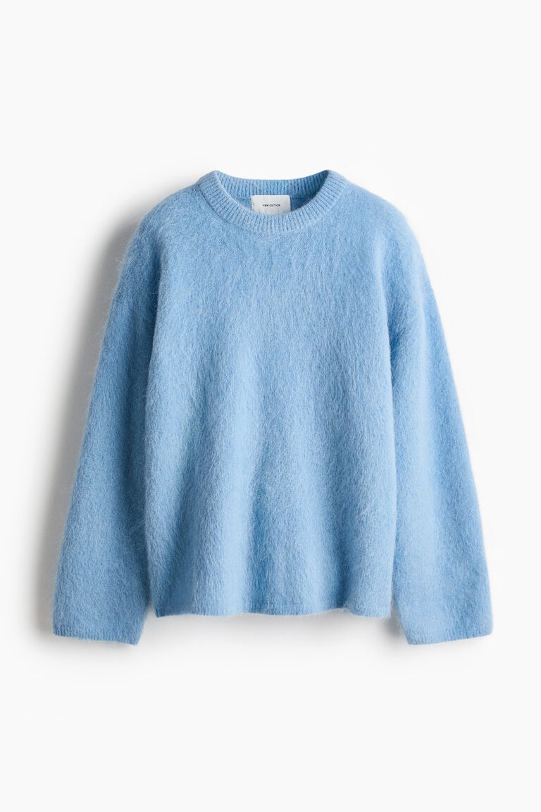 Oversized mohair-blend jumper