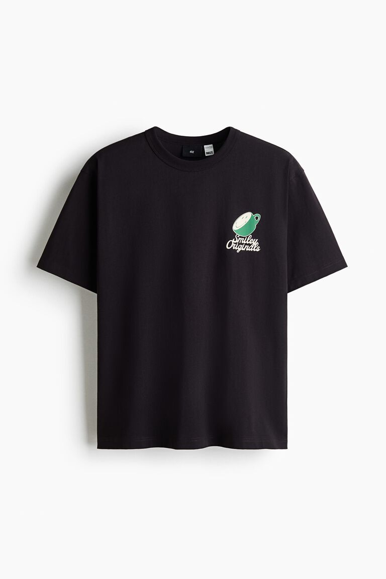 Loose Fit Printed cotton T-shirt