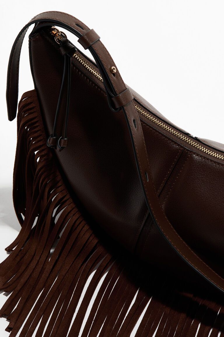 Fringed crossbody bag