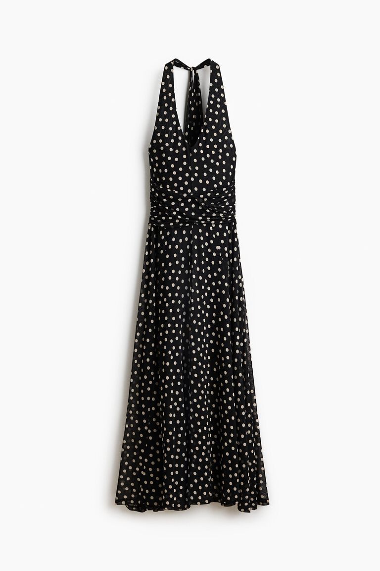 Mesh halterneck dress