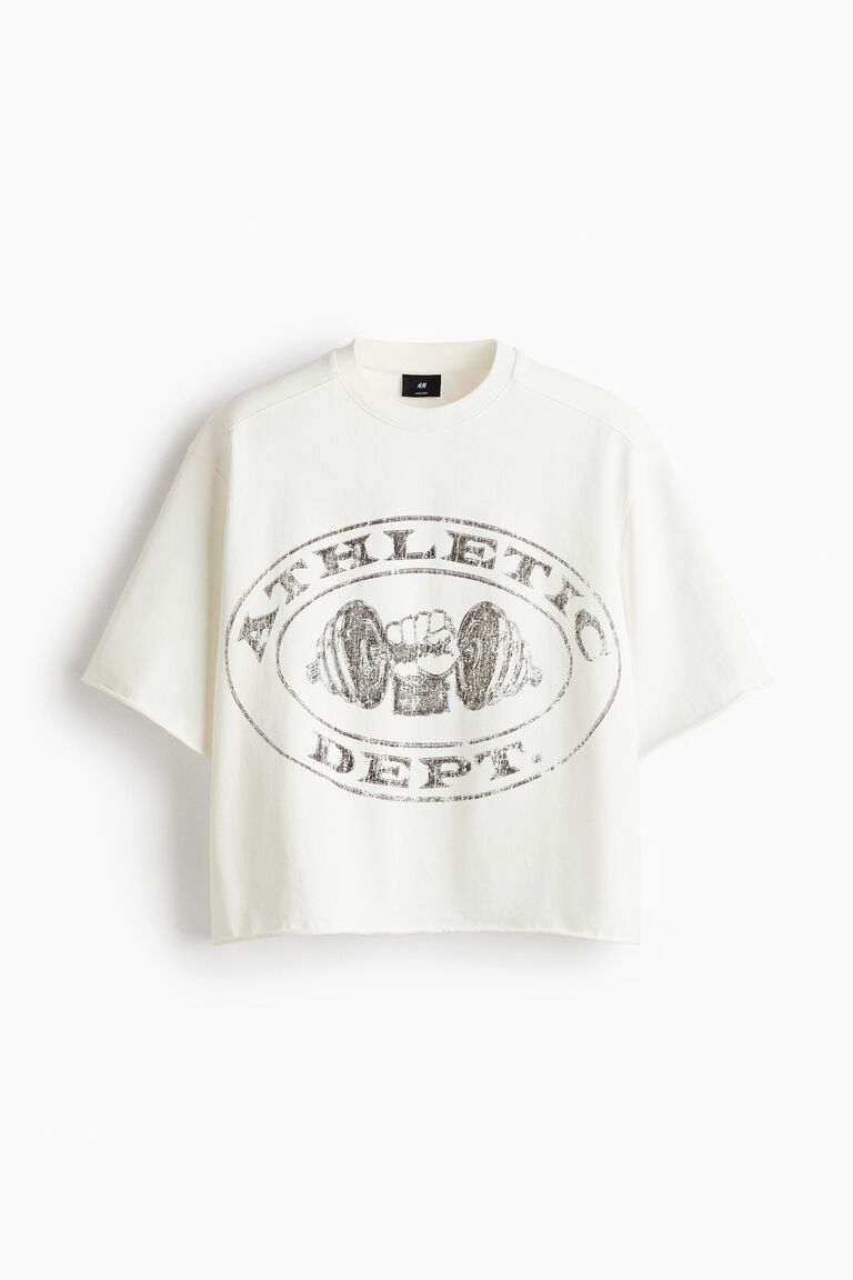 Oversized Fit Printed cotton T-shirt