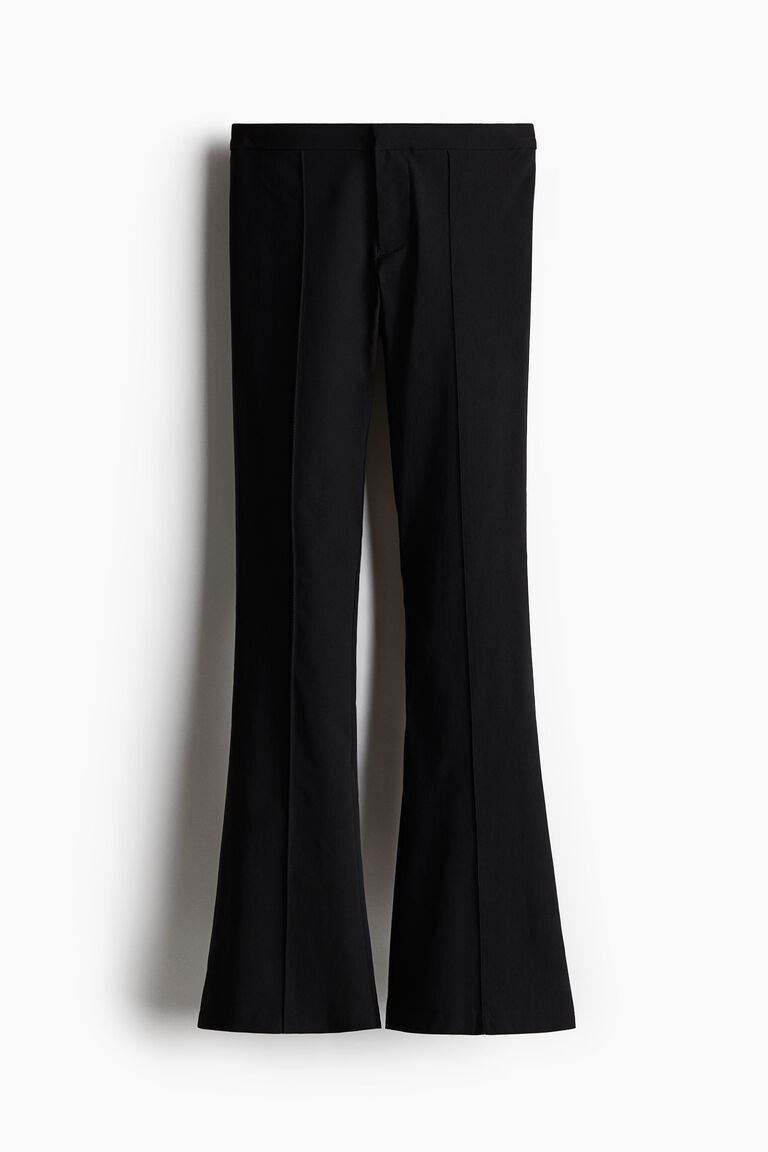Flared tailored trousers