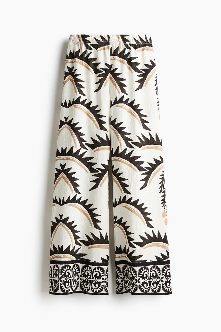 Wide pull-on trousers