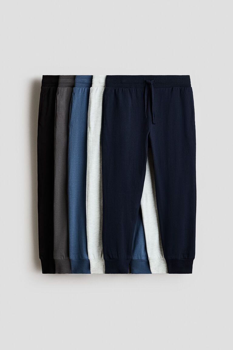 5-pack cotton joggers