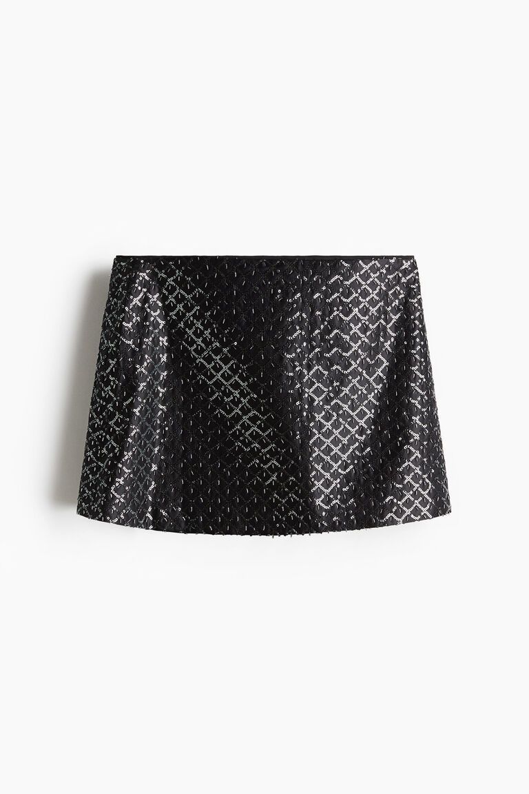 Embellished mini skirt