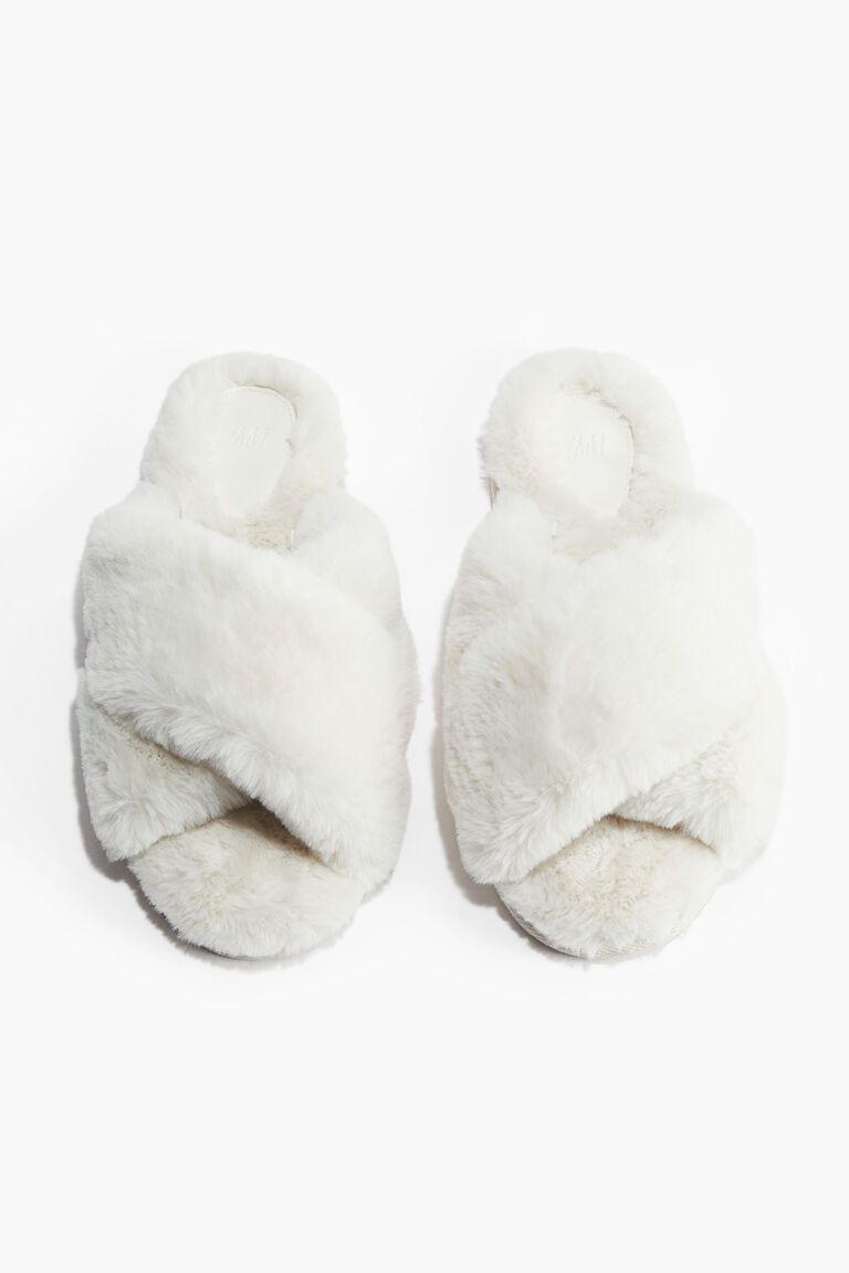 Fluffy slippers