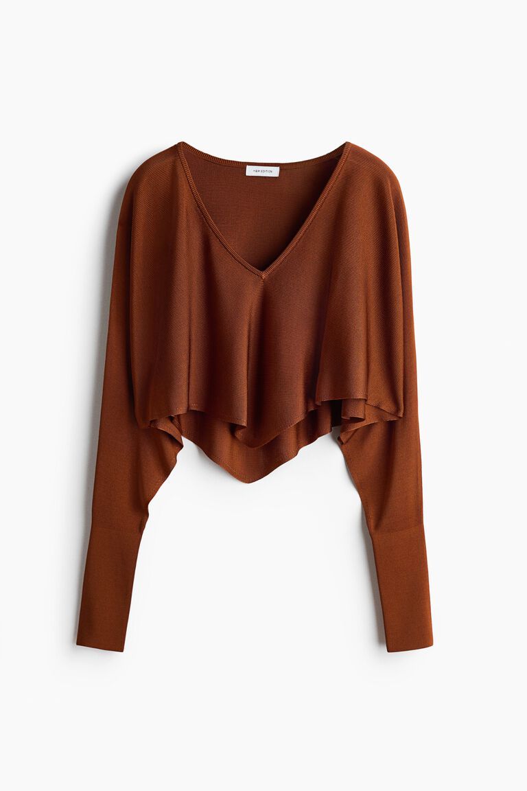 Cropped cape top