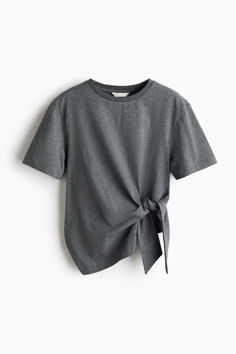 Tie-detail T-shirt