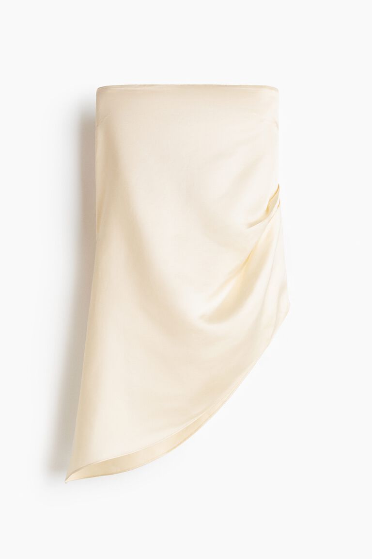 Satin bandeau top
