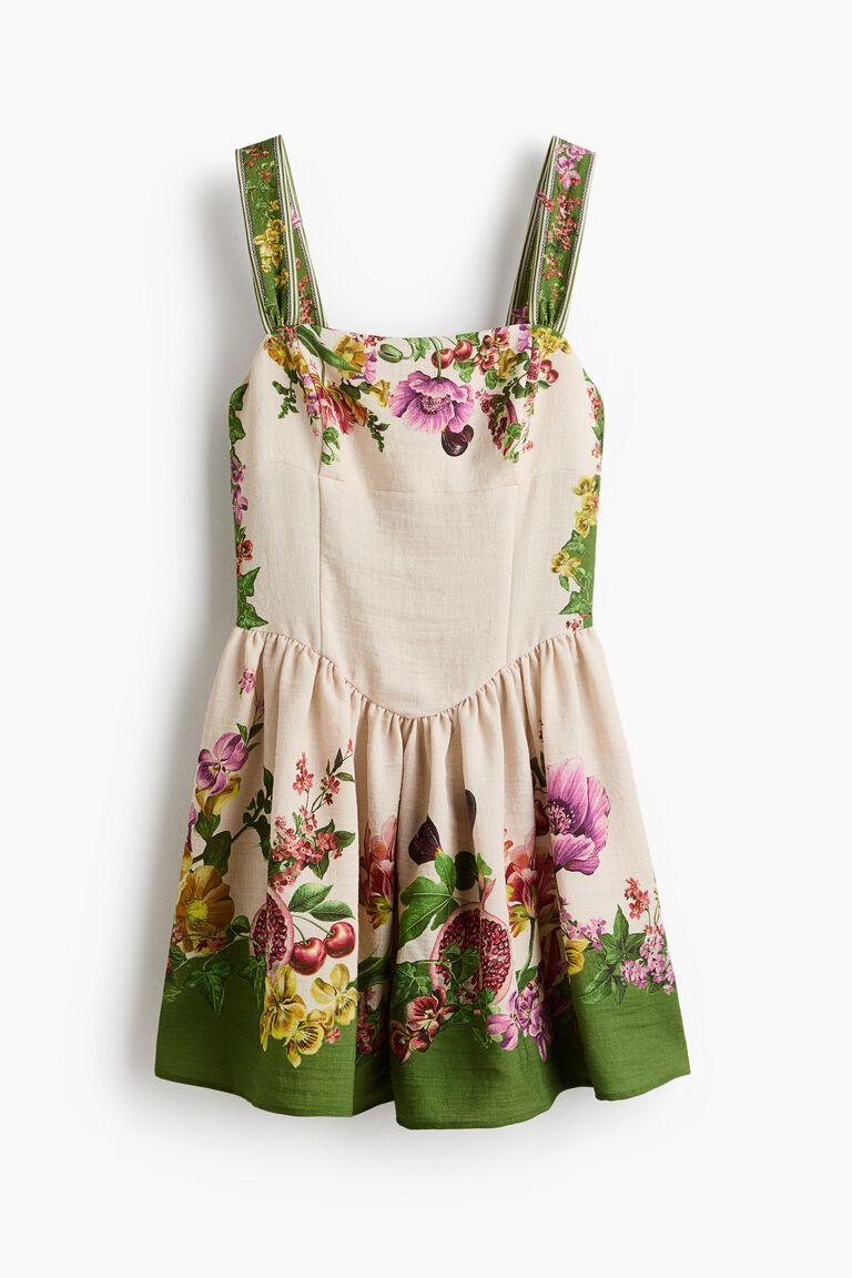 Flared-skirt dress