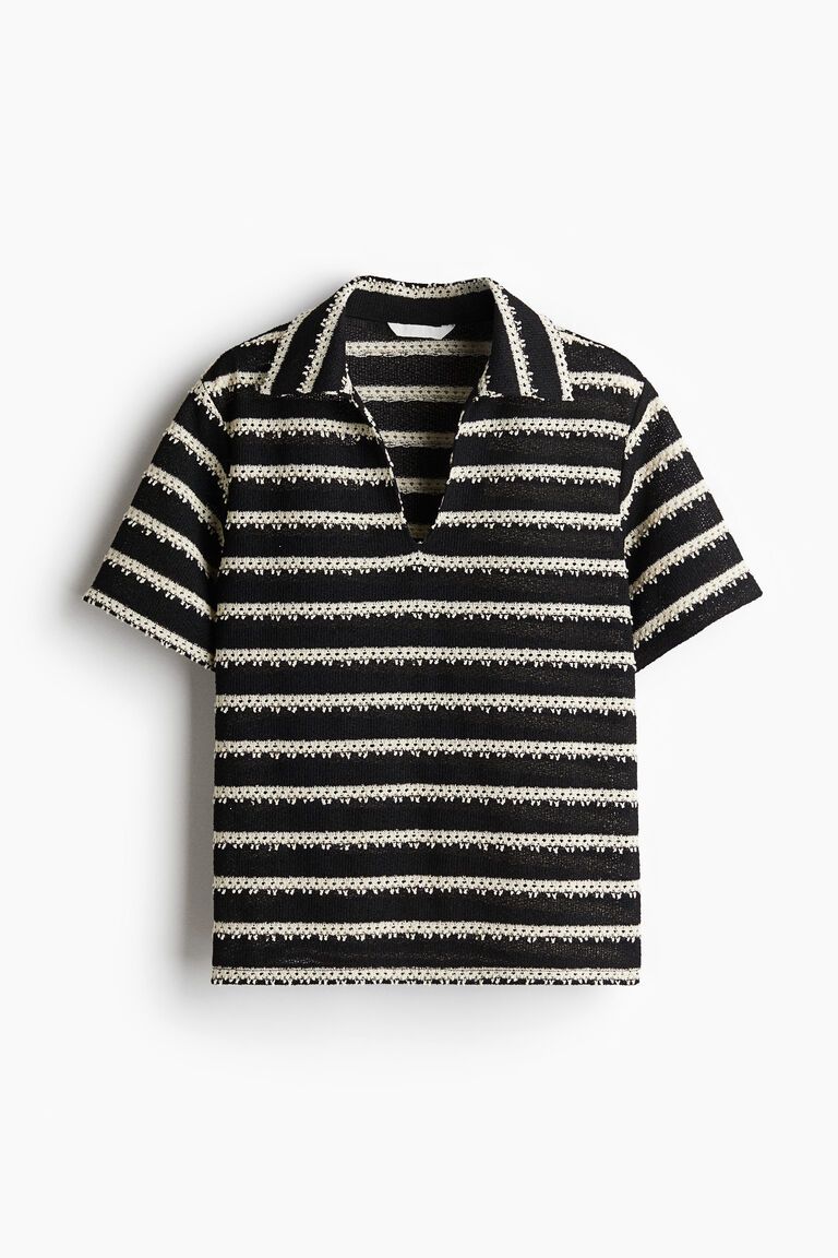 Collared knitted top