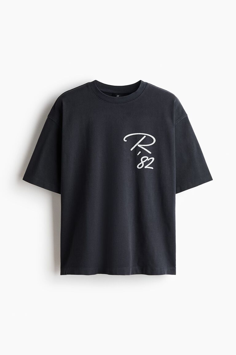 Oversized Fit Printed cotton T-shirt