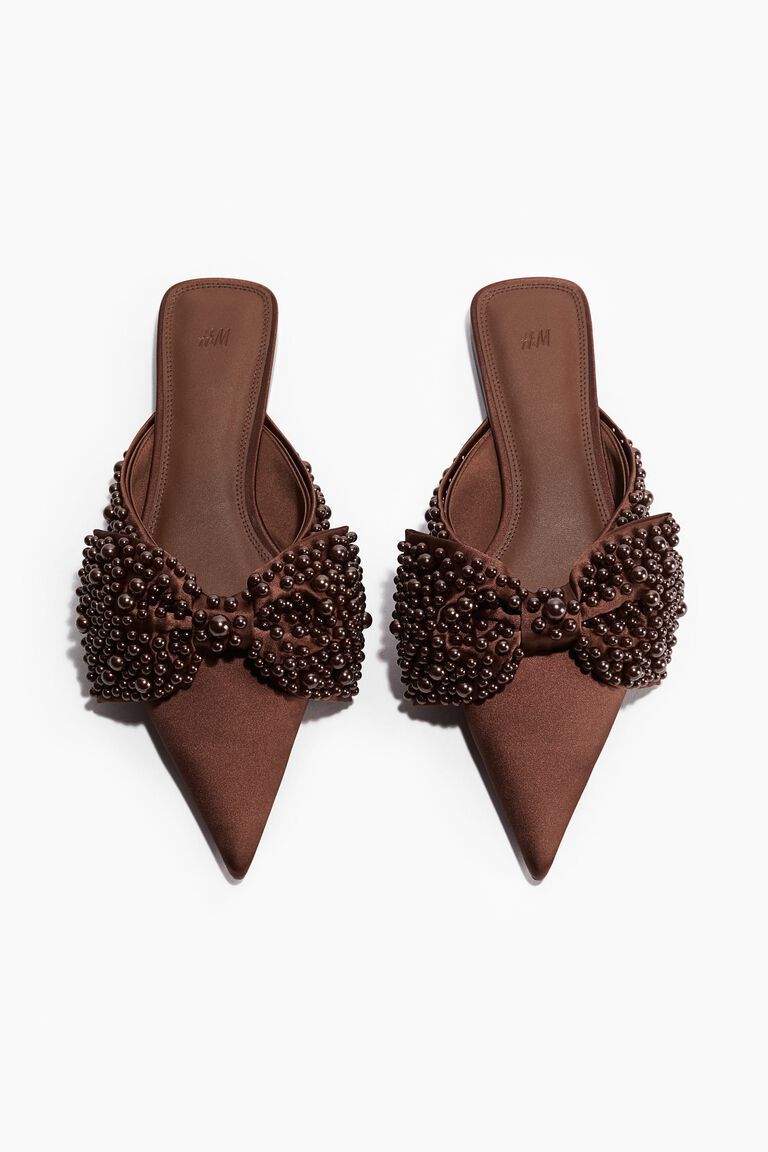 Embellished mules