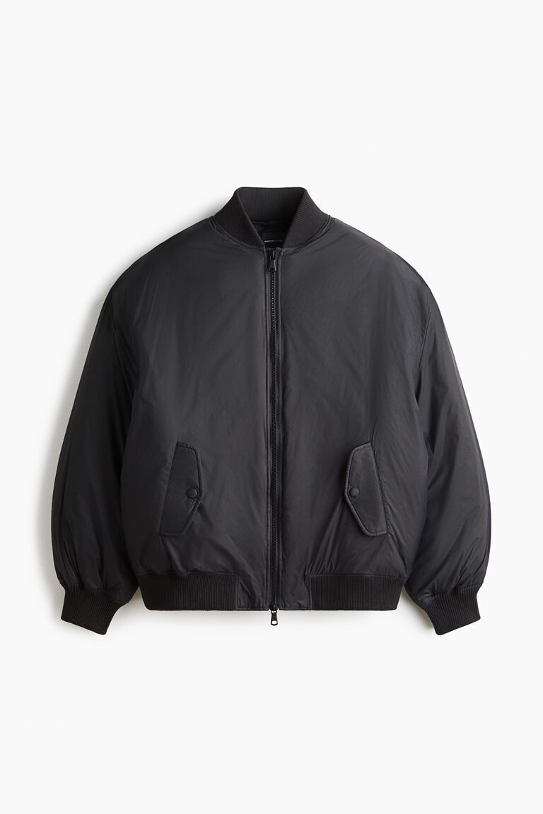 Oversized down bomber jacket