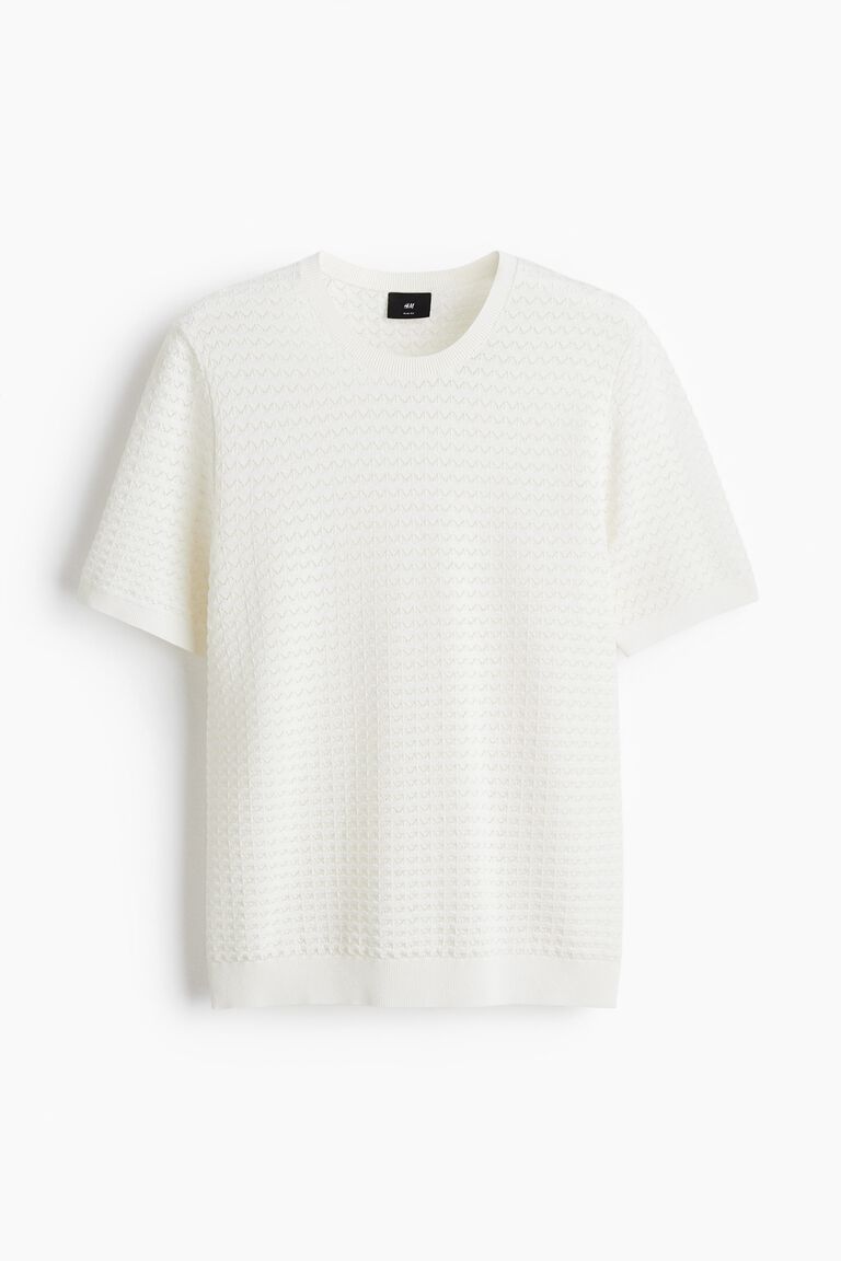 Slim Fit Knitted T-shirt