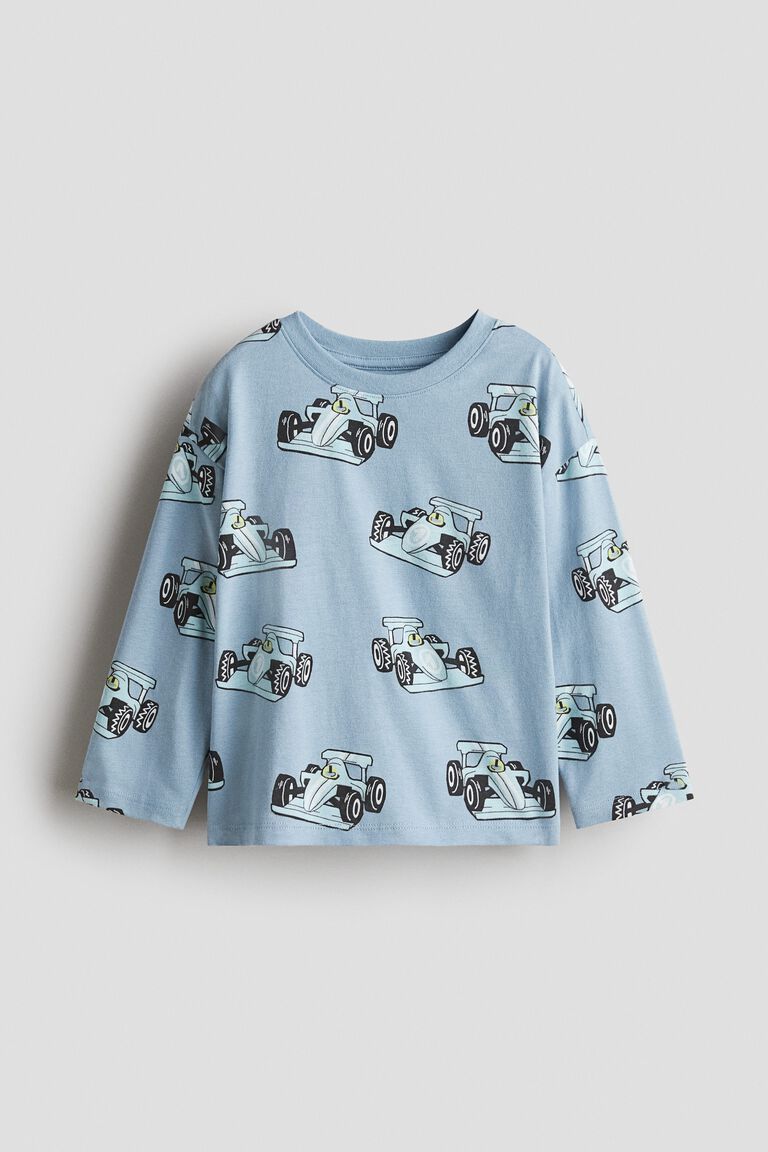 Motif-detail cotton T-shirt