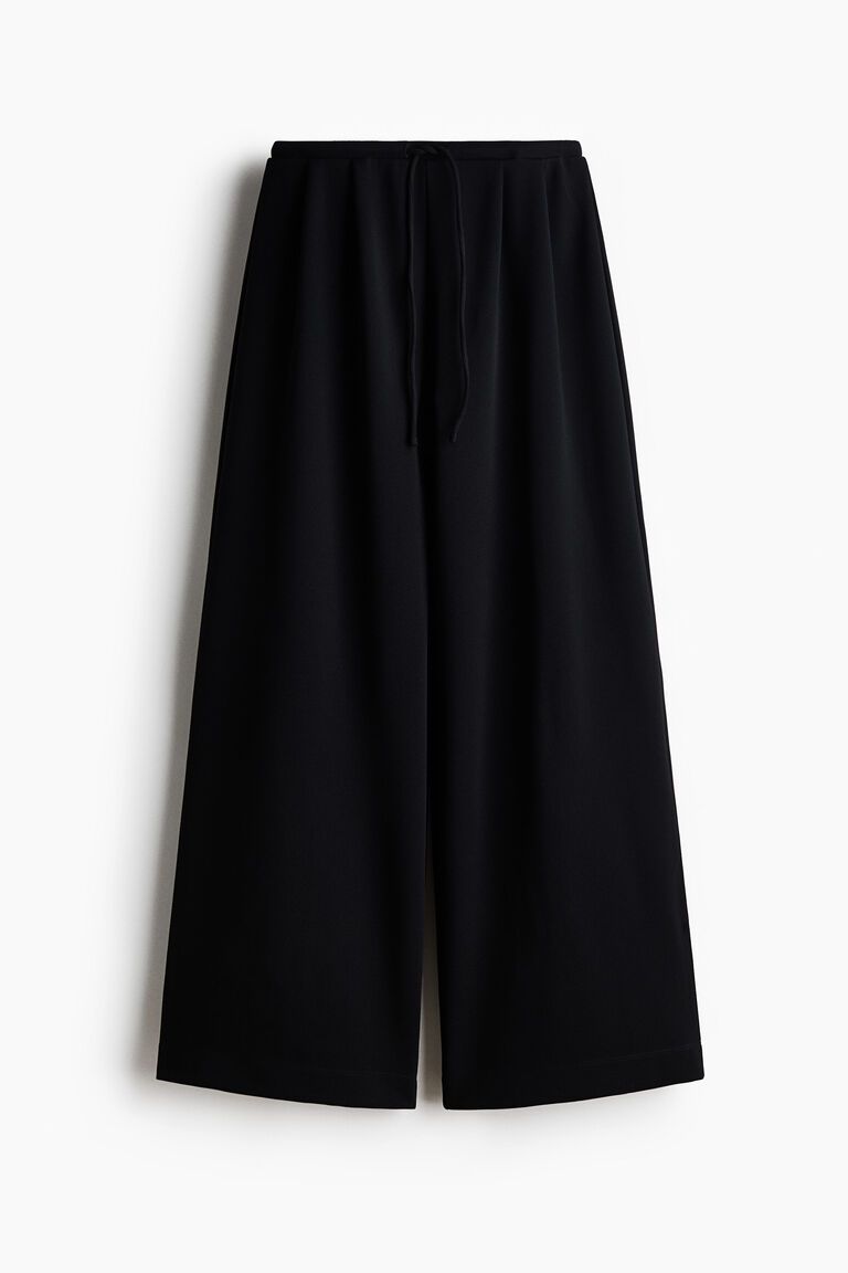 Pleated drawstring trousers