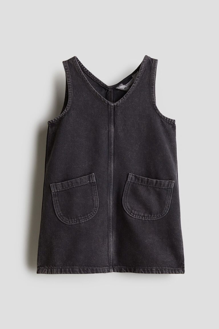 Denim pinafore dress