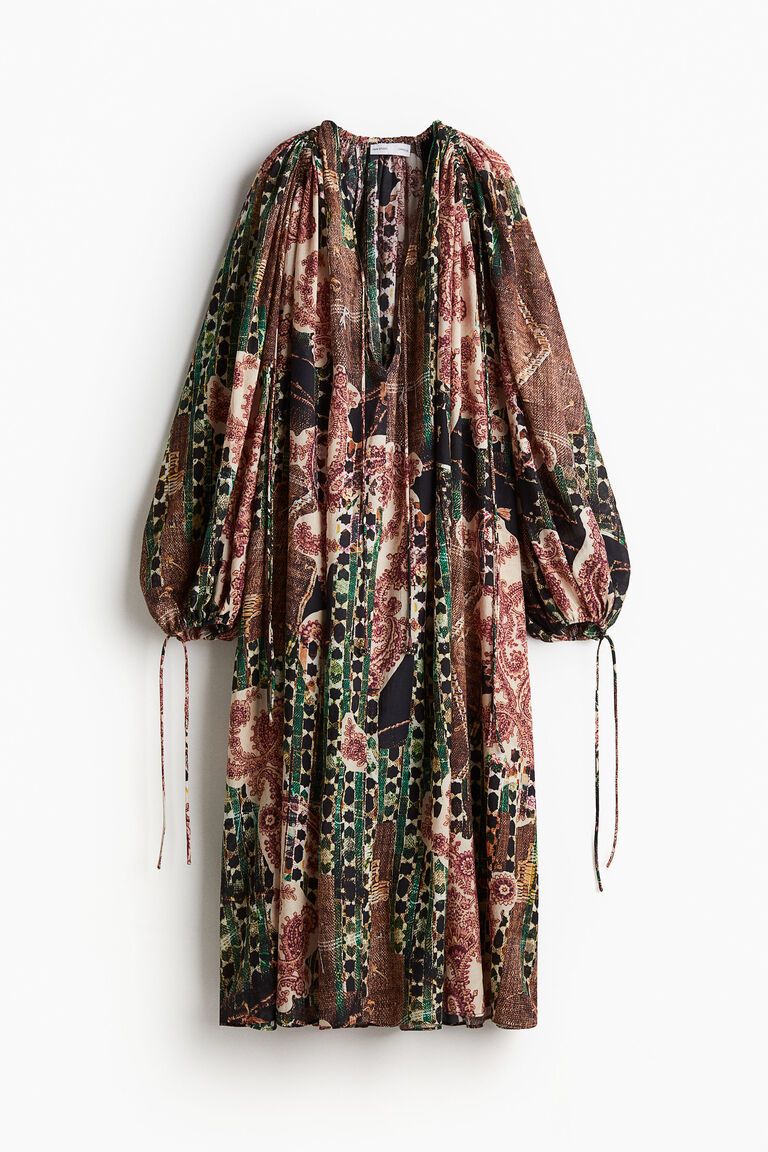 Chiffon kaftan dress
