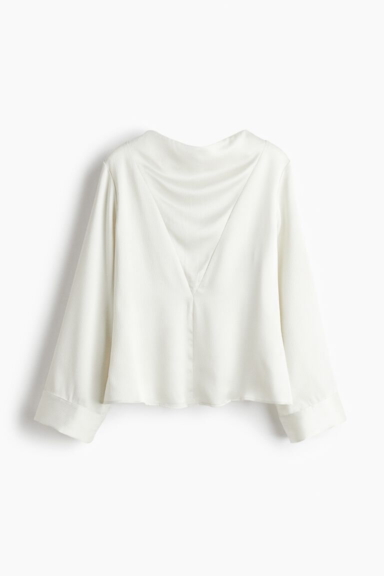 Cowl-neck blouse