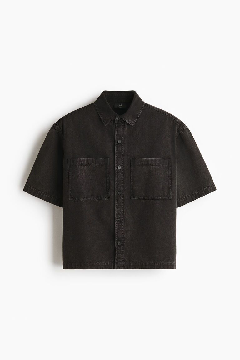 Relaxed Fit Cotton canvas shirt