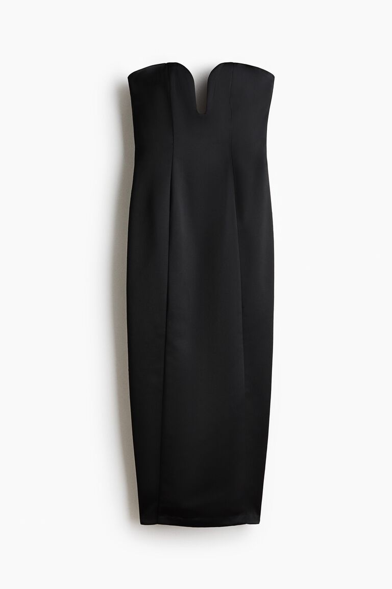 Fitted bandeau dress