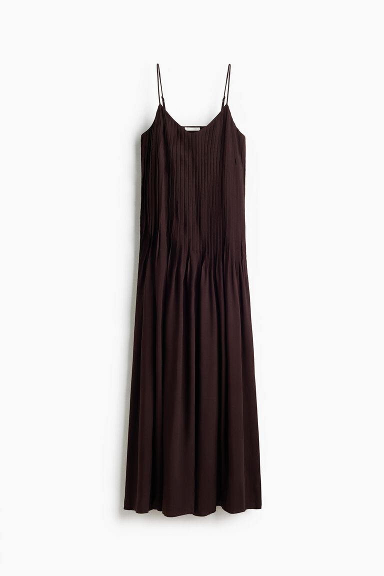 Pintucked modal dress