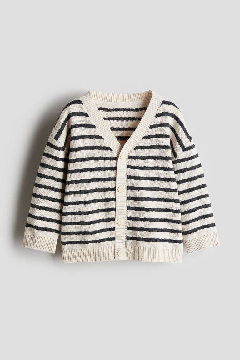 Waffle-knit cardigan