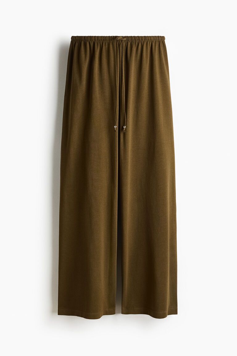 Cotton drawstring trousers