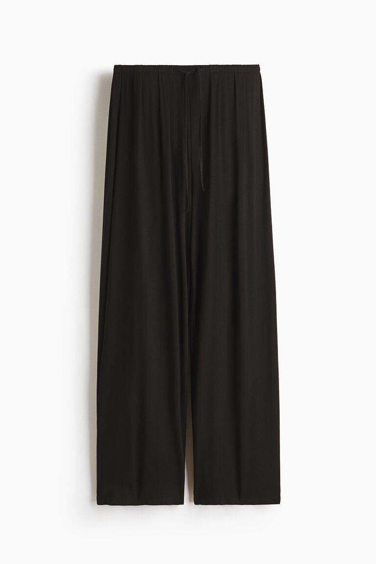 Jersey drawstring trousers