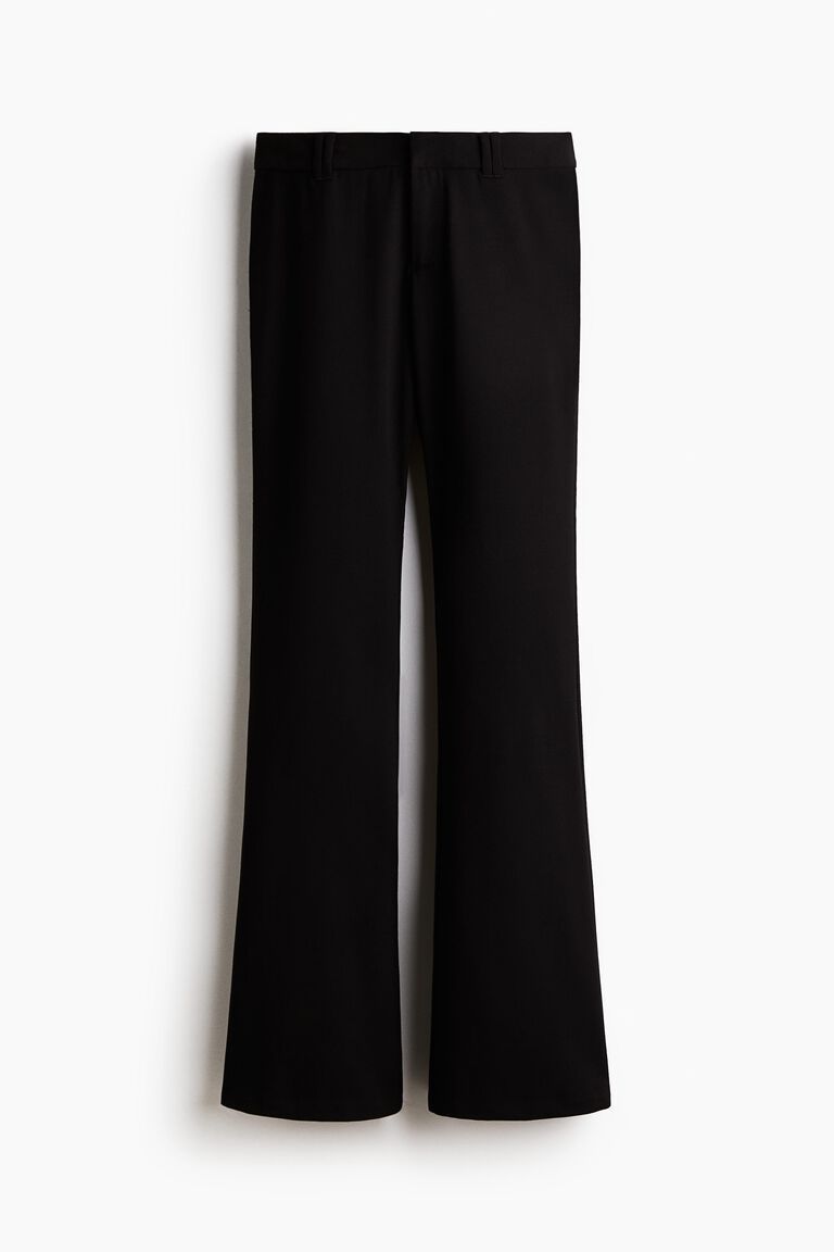 Flared tailored trousers