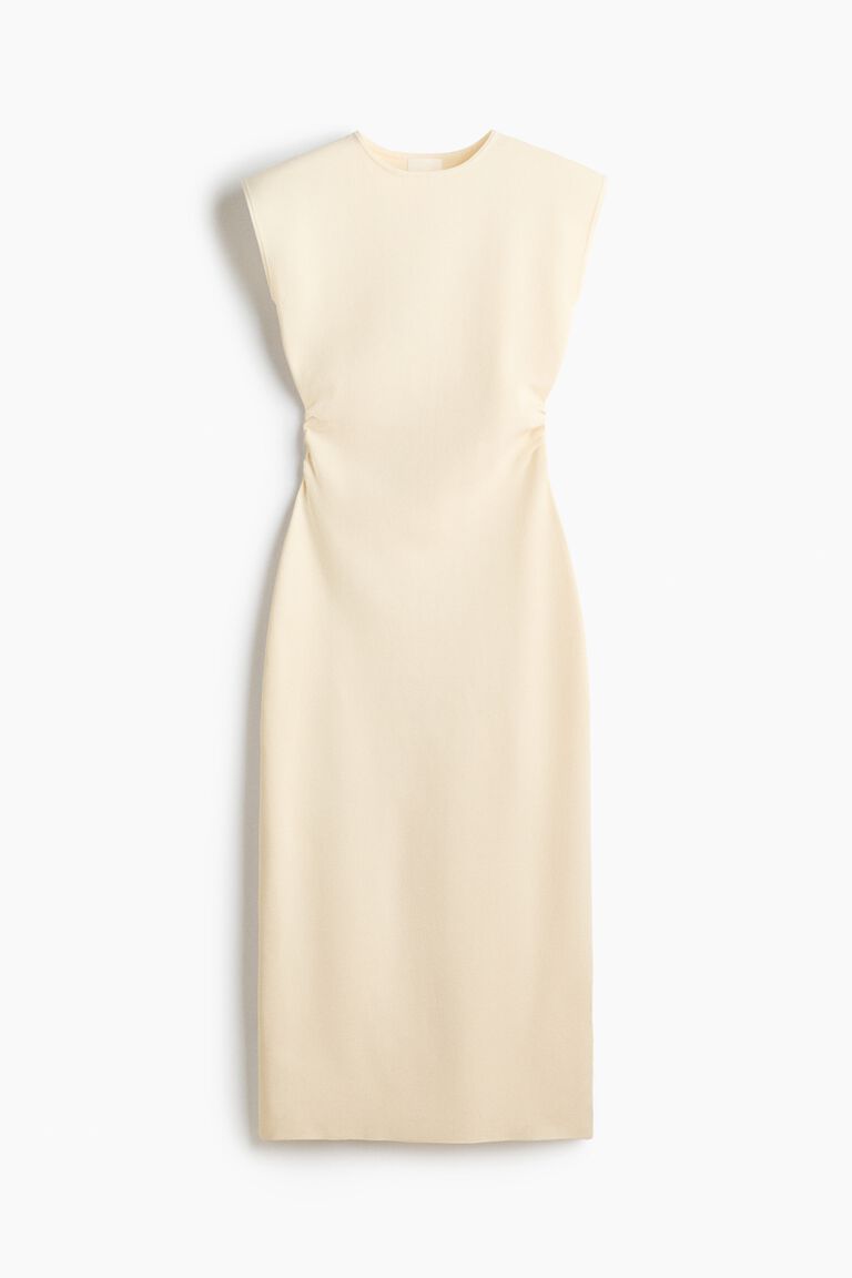 Draped midi dress