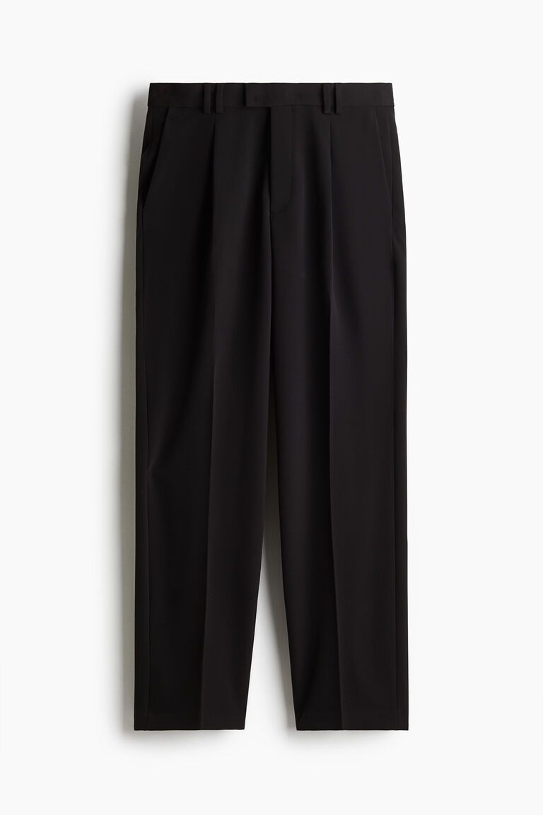 Relaxed Fit Crease-leg trousers