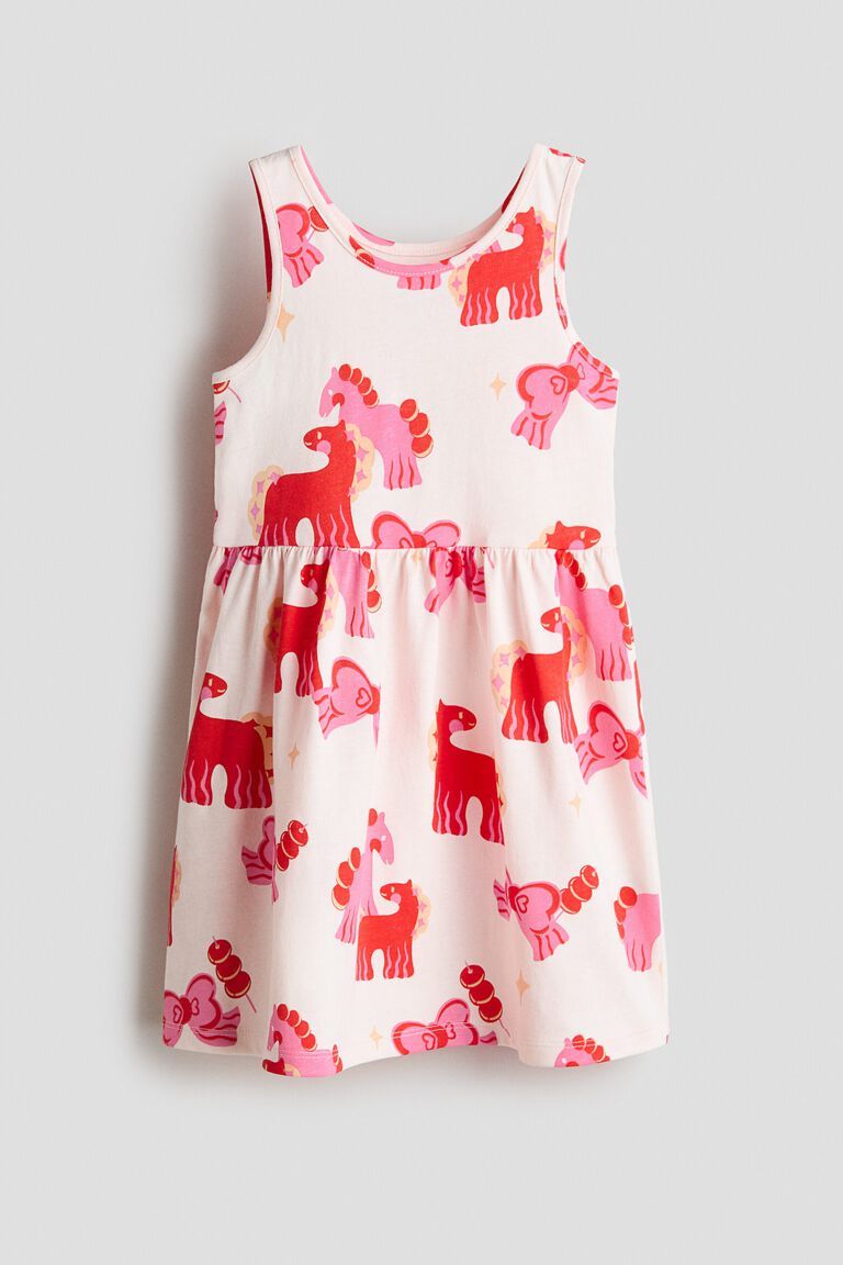 Printed cotton dress