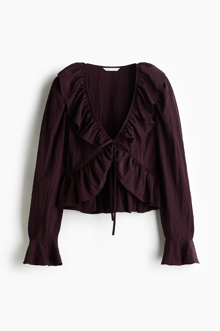 Frilled blouse